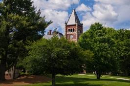 Summer photo of Thompson Hall